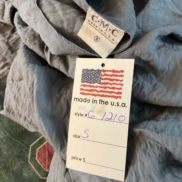 C.M.C. Color Me Cotton Click 3 Tier Tank Dress Gray Layered Sleeveless S NWT - Picture 7 of 8